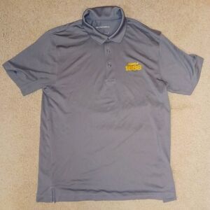 New BRUGAL 1888 x Port Authority Gray Golf Polo Shirt SIZE Medium Unworn